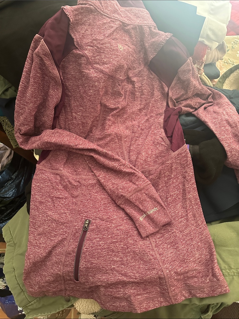 lululemon athletica Heathered Mauve/Purple Long Sleeve Jacket